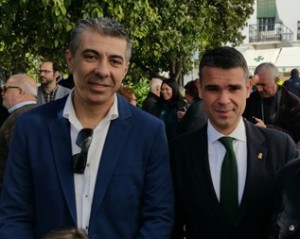 El Coordinador Miguel Ángel Hijano y el alcalde de Marbella Pepe Bernal (PSOE)