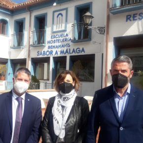 Padilla agradece la implicación de Cs en Sabor a Málaga con los profesores y alumnos de la Escuela de Hostelería de Benahavís
